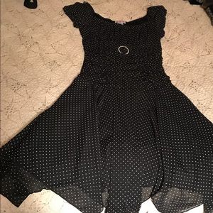 Juniors cap sleeve dress